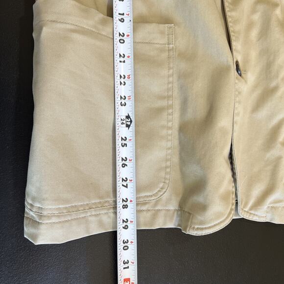 Duluth Trading Coat Mens Large Tan Cotton Canvas Khaki Chore Jacket Barn Field - Picture 8 of 12